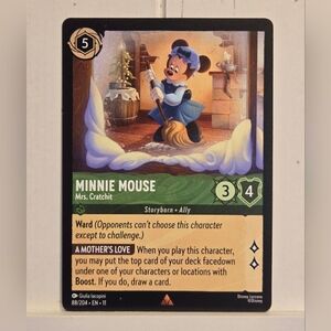 Disney Lorcana Winterspell Minnie Mouse Mrs. Cratchit 88/204 Card